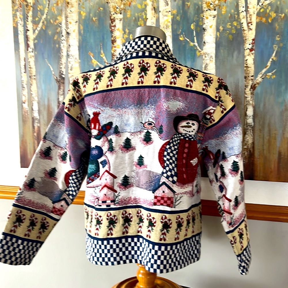 Willow Ridge Snowman Tapestry Jacket - Picture 4 of 9